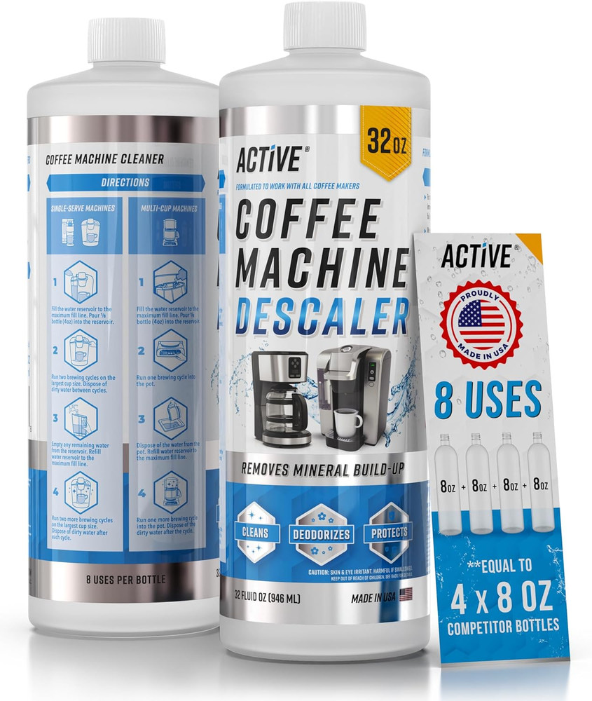 Coffee Machine Descaler Descaling Solution - 32Oz (8 Uses) Compatible with Keuri