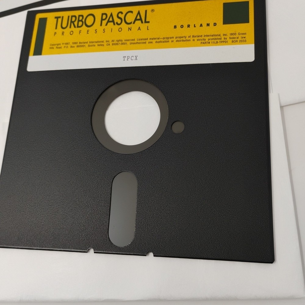 Borland Turbo Pascal With Objects Version 6.0 Professional Edition PC Software