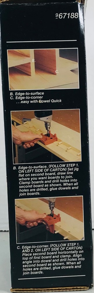 SEARS - Dowel Quick Kit - No. 967188 - Jig Guide, Drill Bits, and Stop Collars