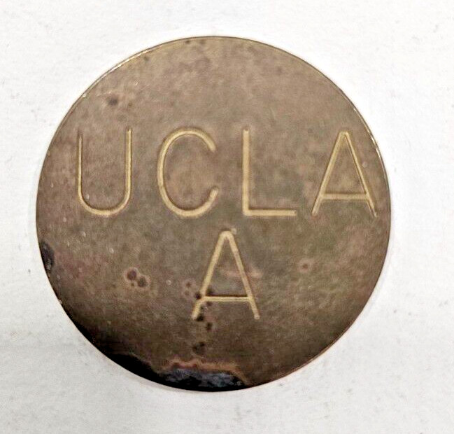 UCLA A VINTAGE PARKING TOKEN PASS BRASS