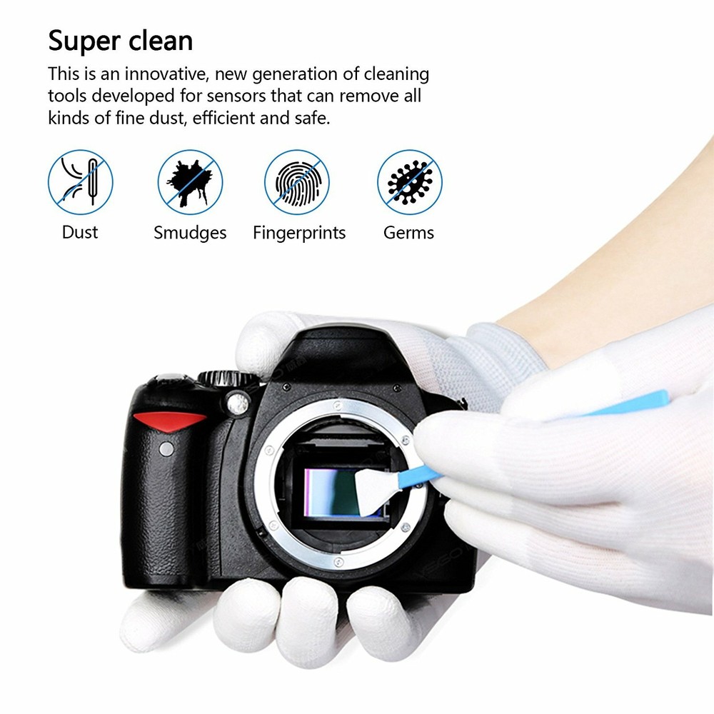 KOOD PRO Micro 4/3 Camera Sensor Cleaning Kit 12x Swabs & 10ml Fluid
