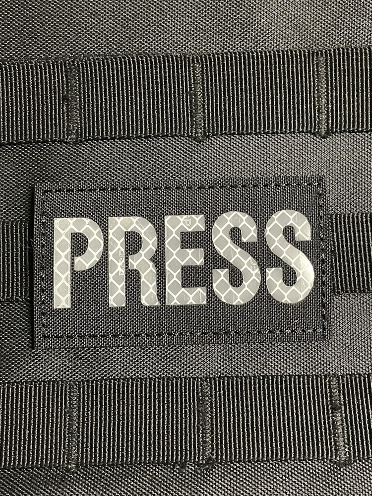 Press Reflective Solas USCG Tactical Duty Patch Hook Loop Backing Low Visibility
