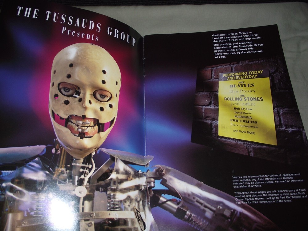 THE TUSSAUDS GROUP PRESENTS "ROCK CIRCUS" AUDIO ANIMATRONIC PERFORMANCES