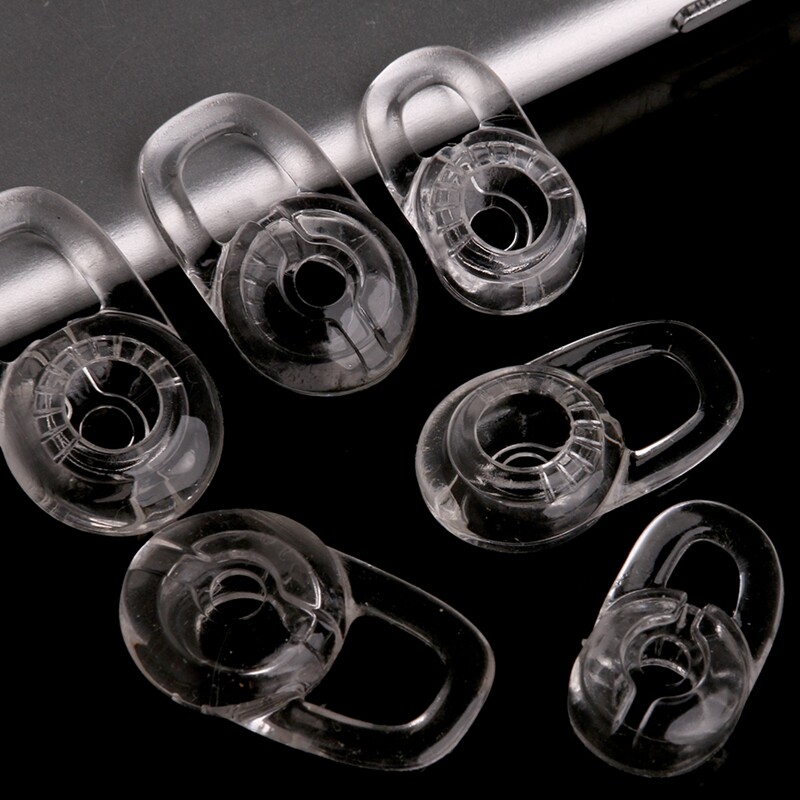Silicone Replacement Ear Bud Tips Clear Silicone Gels Virtual Surround Headset