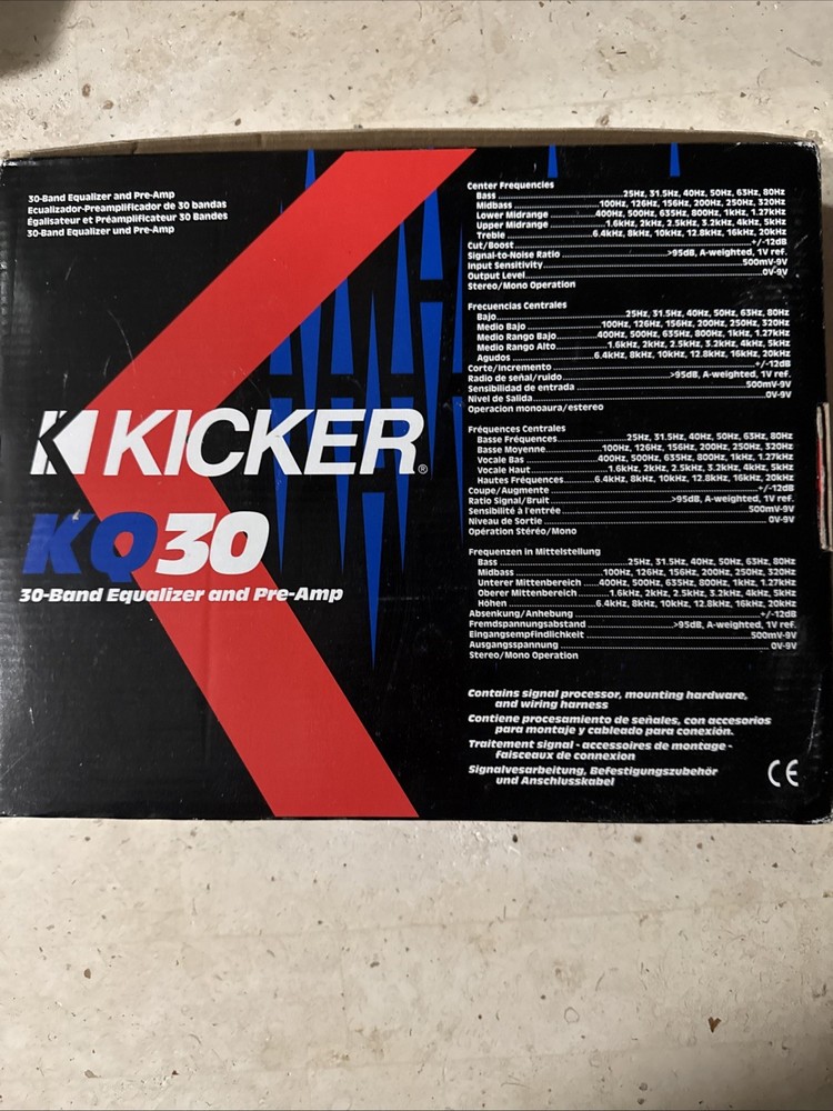Kicker KQ 30 30 Band Equalizer/Pre Amp