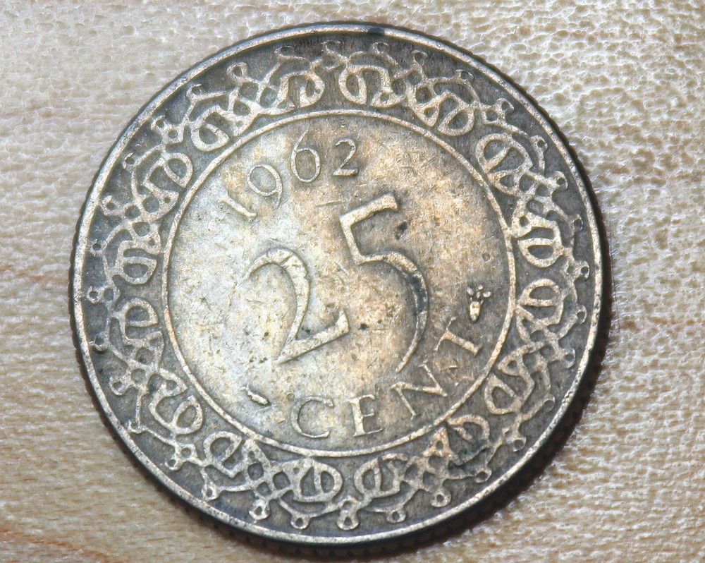 1962 Suriname 25 Cents