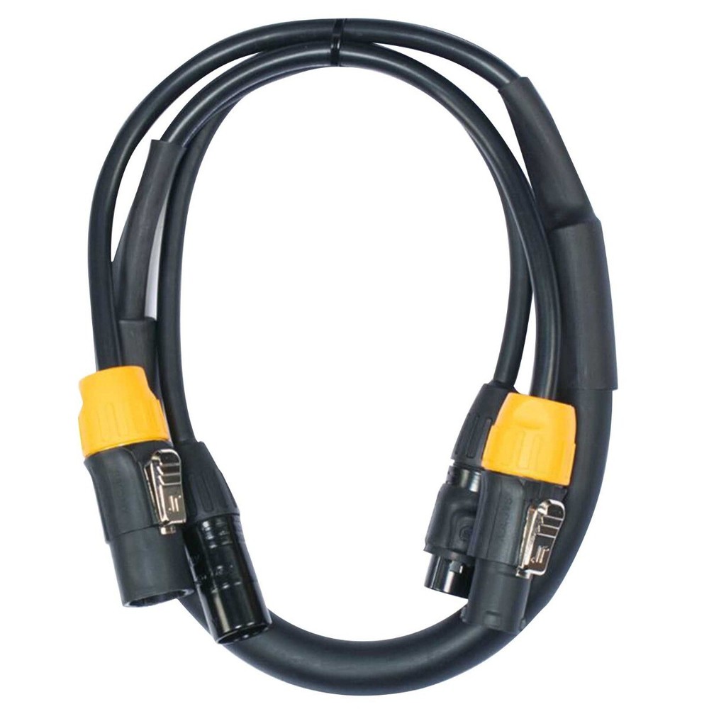 ADJ AC5PTRUE3 IP65-Rated 3FT 5-Pin Locking Power Link Combo Cable idjnow