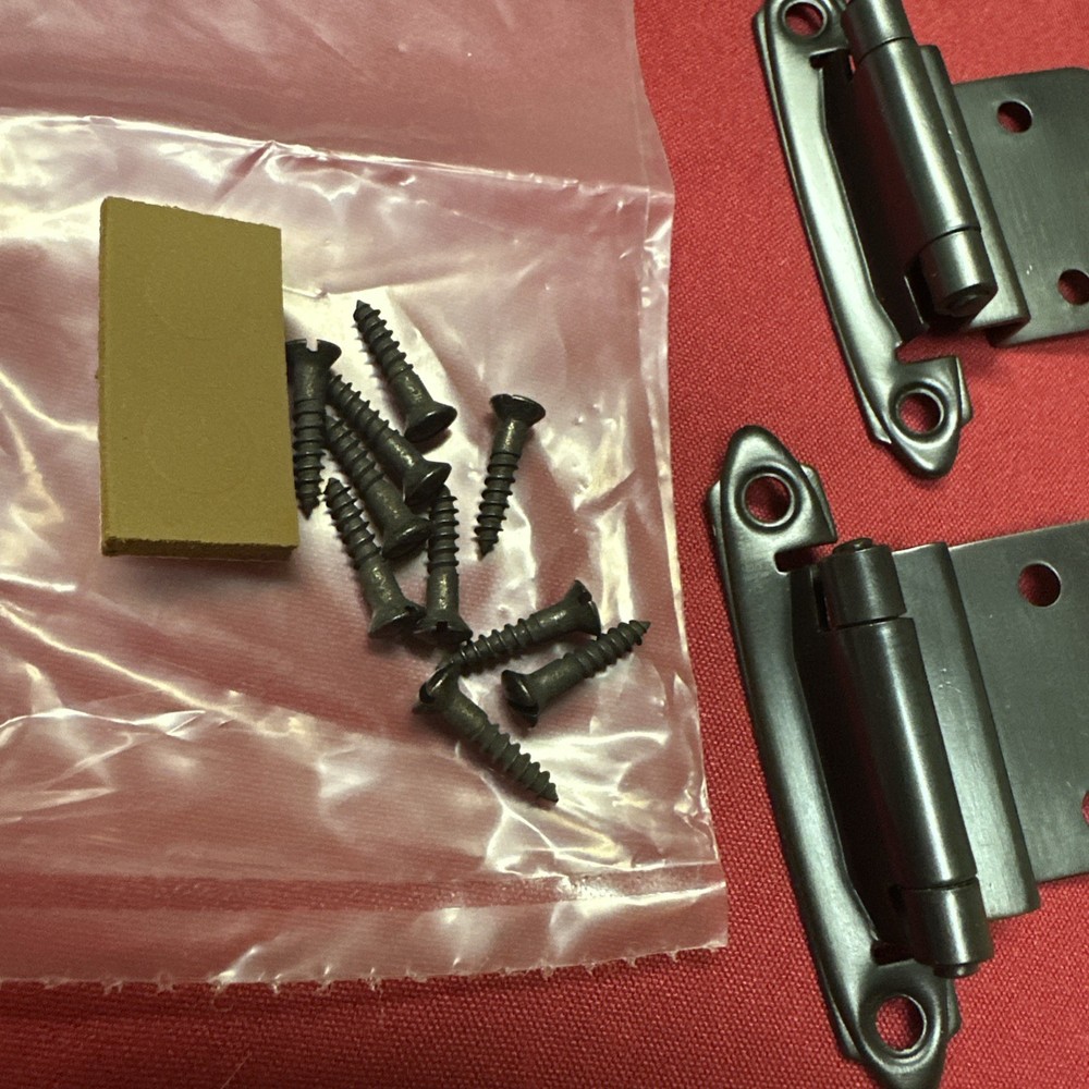 Merit Cabinet Hinge 3/8 Inset Self Closing 10B Medium Stat Bronze