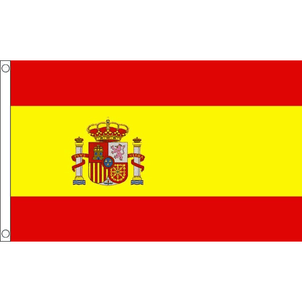 Spain Spanish Crest Flag Table Hand Flags Bunting Party Windsock Scrunchie