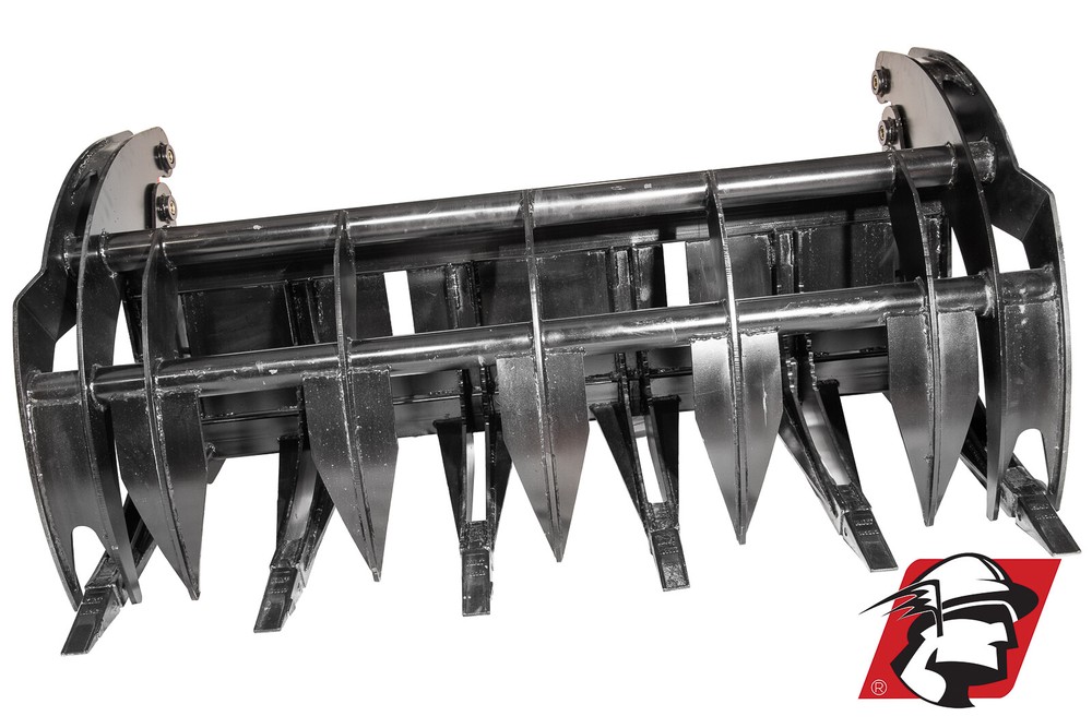 Skid Steer Root Rake Grapple Bucket 68" Wide for Case Machines