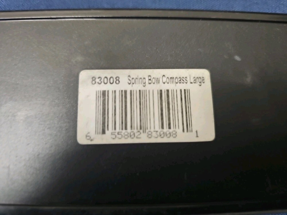 UTRECHT 83008 LARGE spring bow COMPASS SET IN CASE