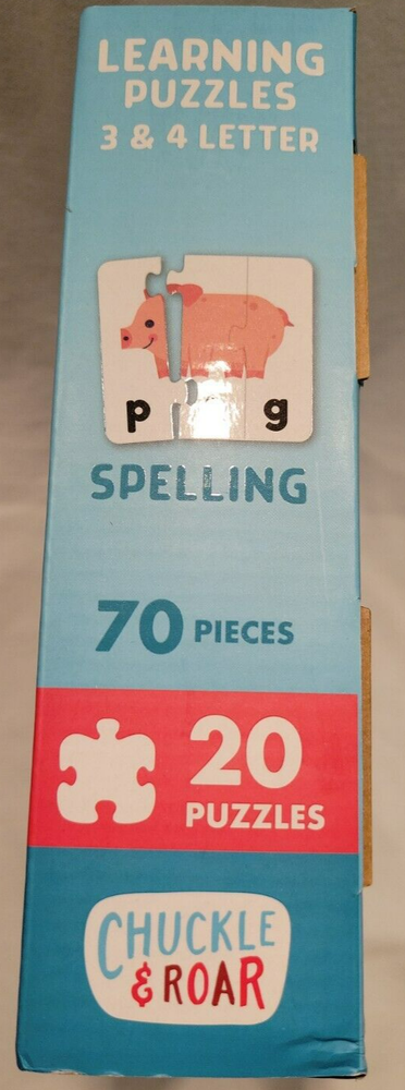 Chuckle & Roar 3 & 4 Letter Spelling Learning Puzzles
