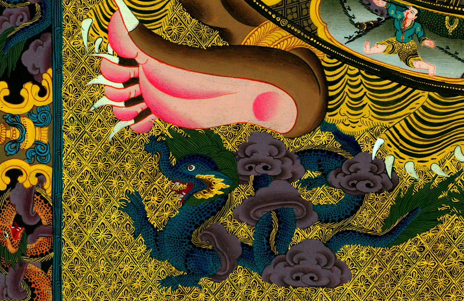 Wheel Of Life 30x44 Tibetan Mandala Print Asian Art Buddah Buddhism Buddhist