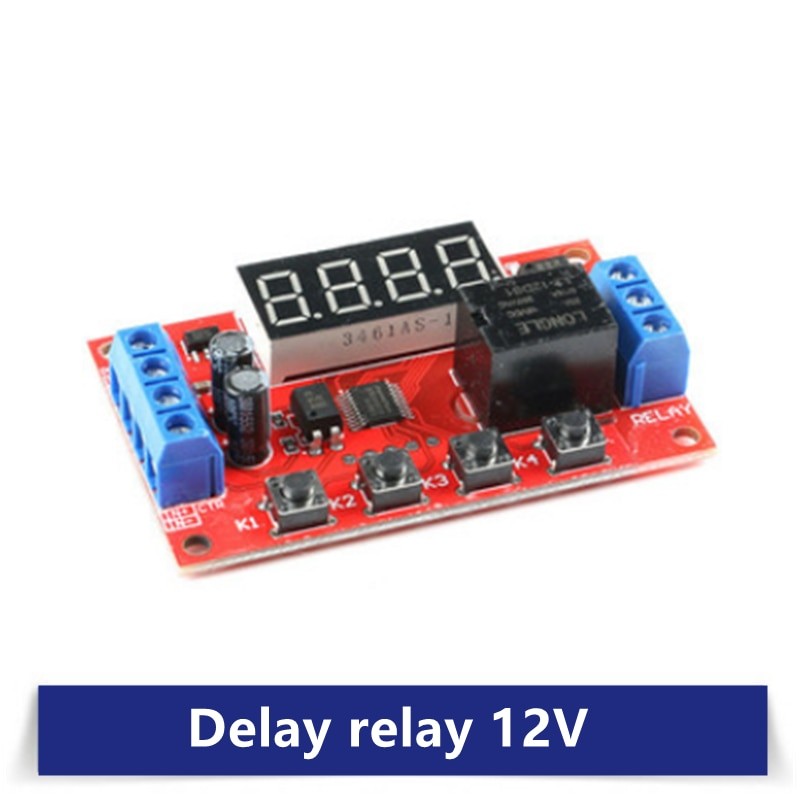 DC 12V 10A Adjustable Time Delay Relay Module LED Digital Timer Control Switch