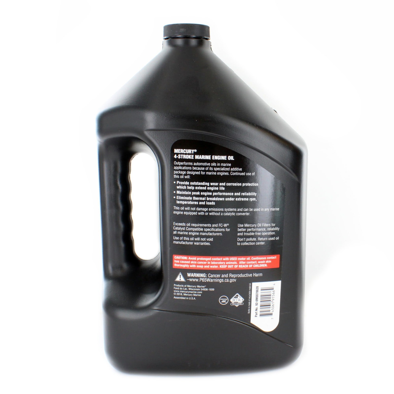 Mercury Marine New OEM 4-Stroke 25W-40 Conventional Oil 1 Gal., 92-8M0078628