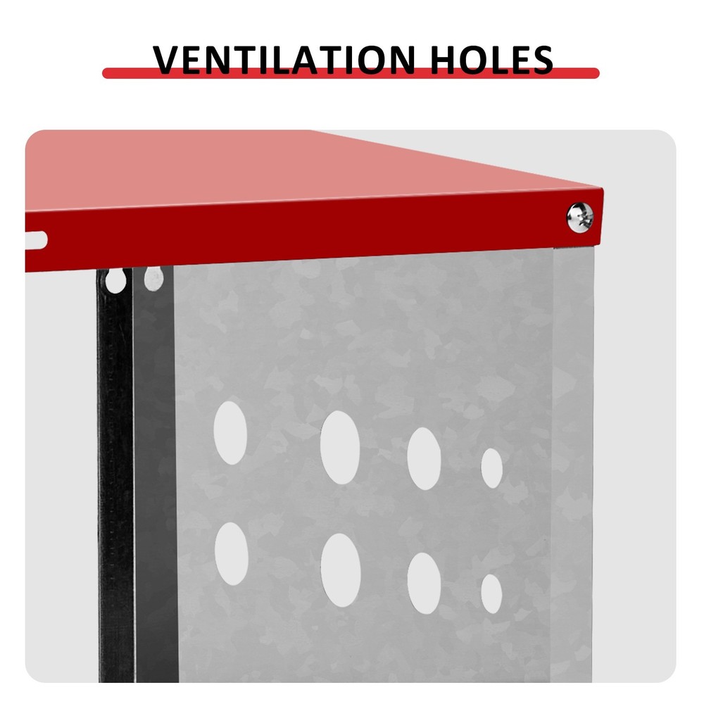 8 Compartment Chicken Metal Nesting Box, 8 Room Wall Mountable Nesting Boxes Hen