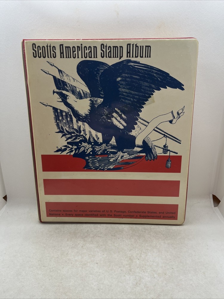 Scott’s American Stamp Album 1847-1973? With Some Stamps Inside Various Assorted