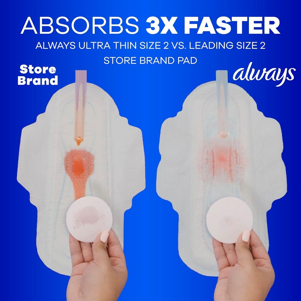 Ultra Thin Pads with Wings Size 3 Extra Long Super 84 Count