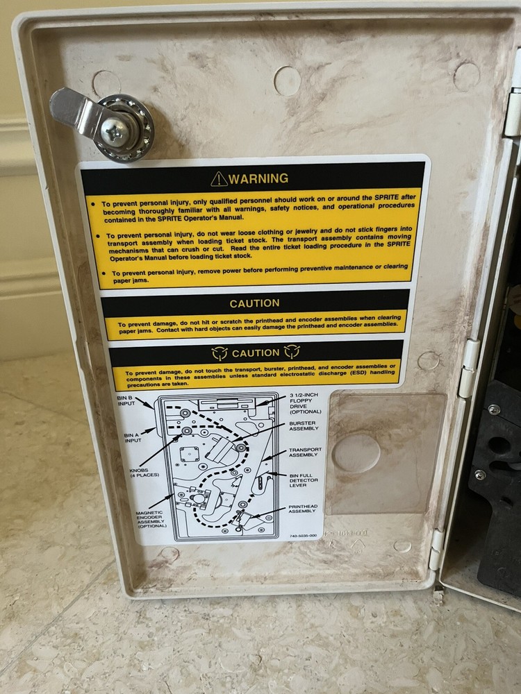 Unimark Sprite Ticket/Boarding Pass Printer w/Software/cable.