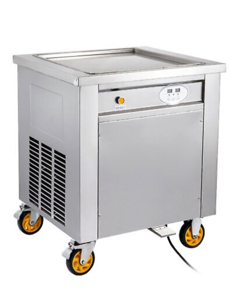 fried ice cream machine stainless steel 