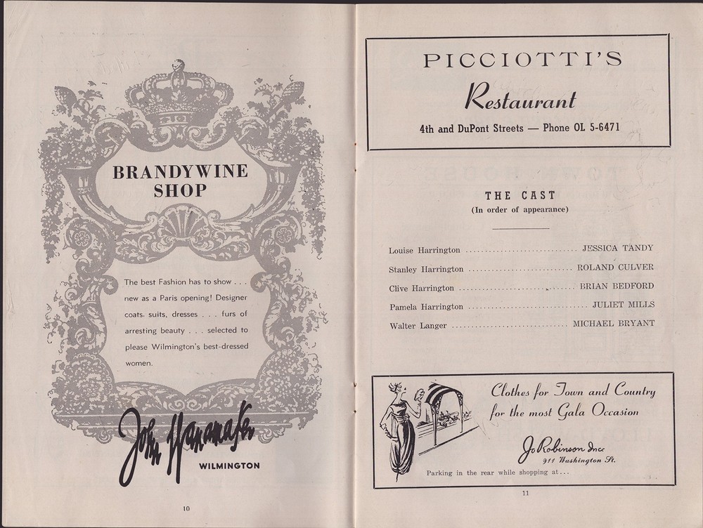 FIVE FINGER EXERCISE PLAY CAST - PROGRAM SIGNED WITH CO-SIGNERS