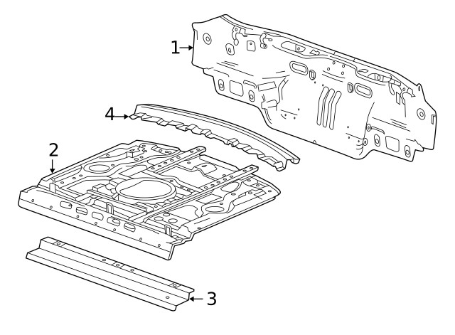 Genuine GM Rear End Panel 84269137