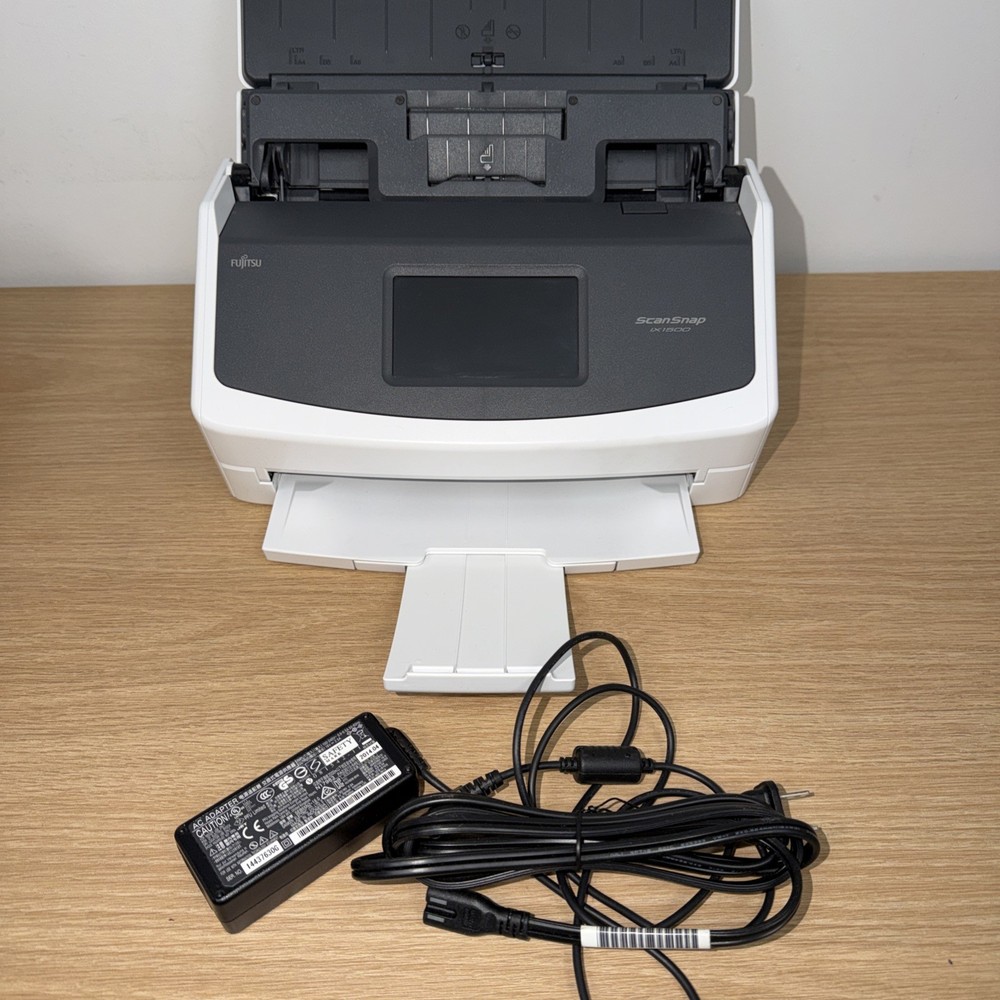 Fujitsu ScanSnap iX1500 Wireless Duplex Document Scanner Touchscreen Tested