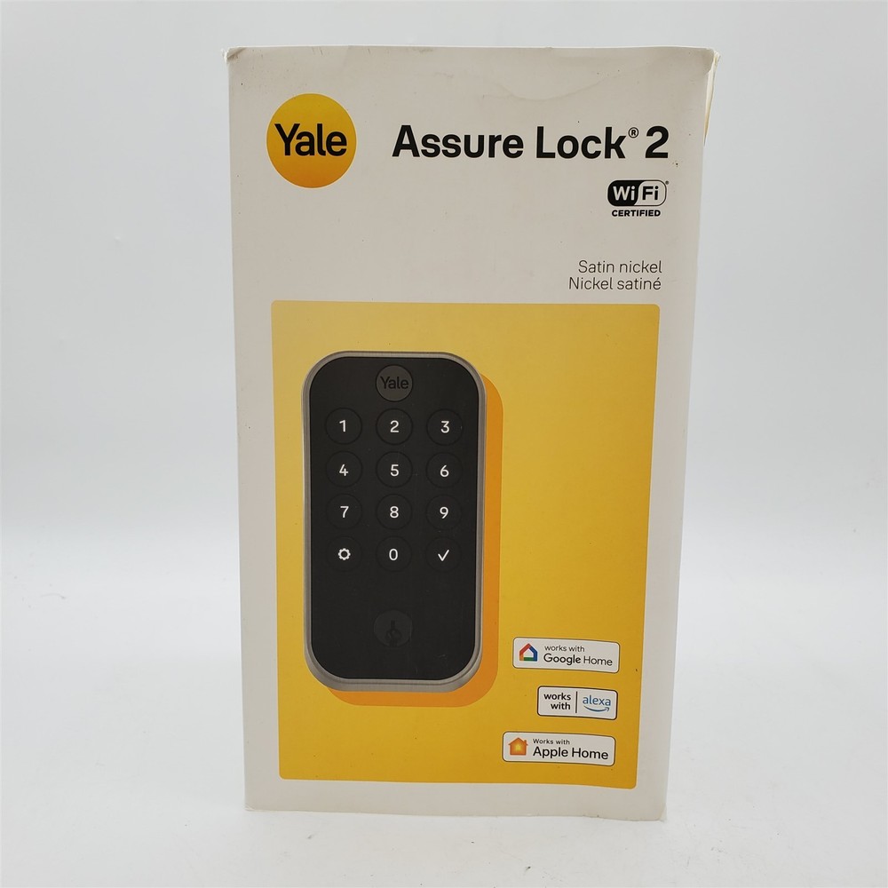 Yale Security Assure Lock 2 Touch, Satin Nickel Keyed Smart Entry Lock *READ*