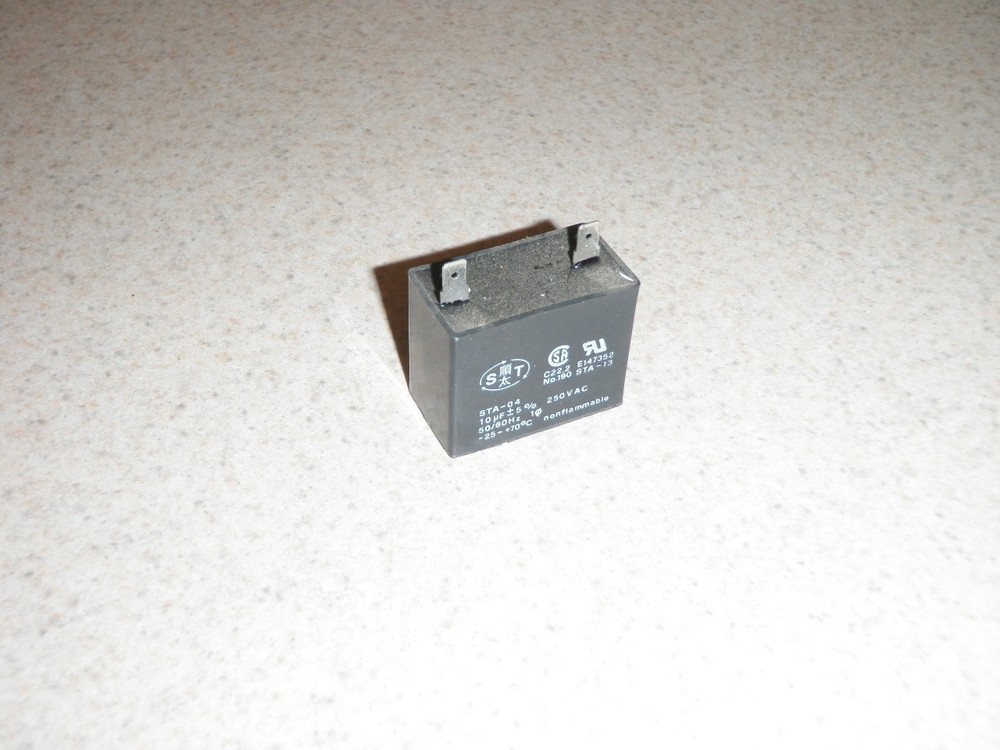 10 uF Run Capacitor for Toastmaster Bread Box Machine Model 1195