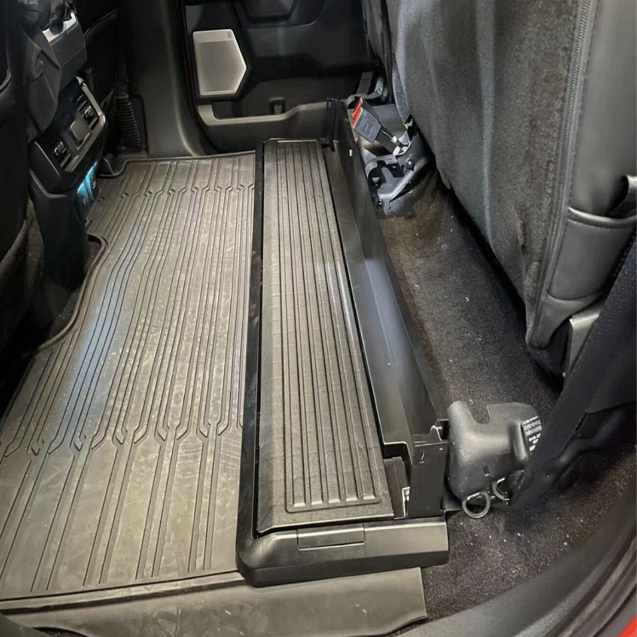 Upgraded Folding Under Rear Seat Storage Box for 2015-2026 Ford F-150 F150 F-250
