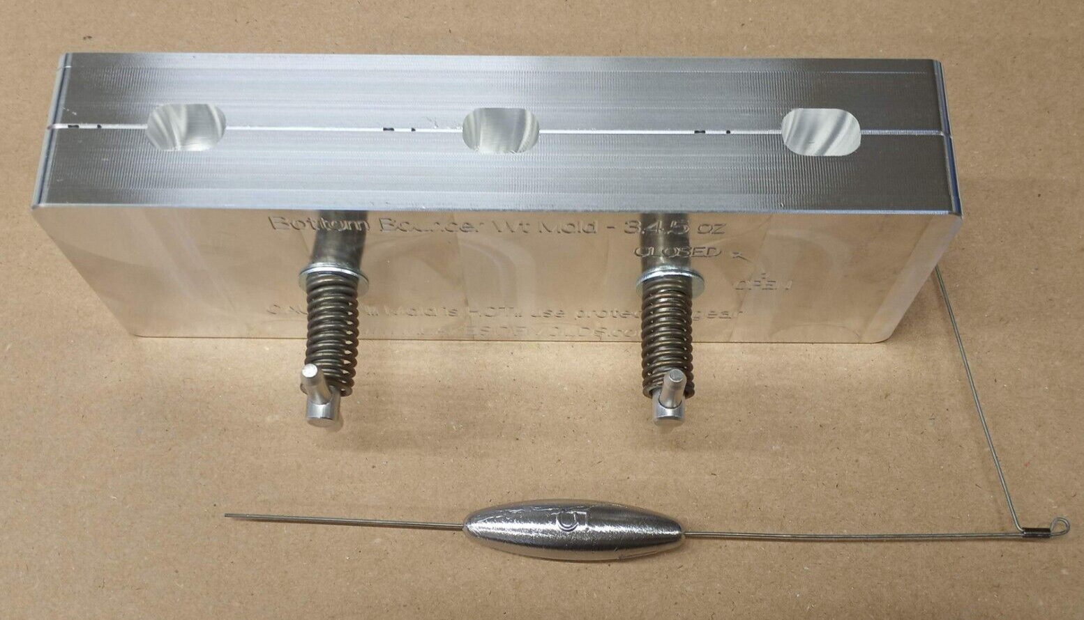 Bottom Bouncer Weight Mold - 3 oz, 4 oz, 5 oz.