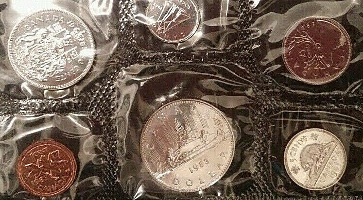 1983 Canada Uncirculated Proof Like Set - in envelop & COA