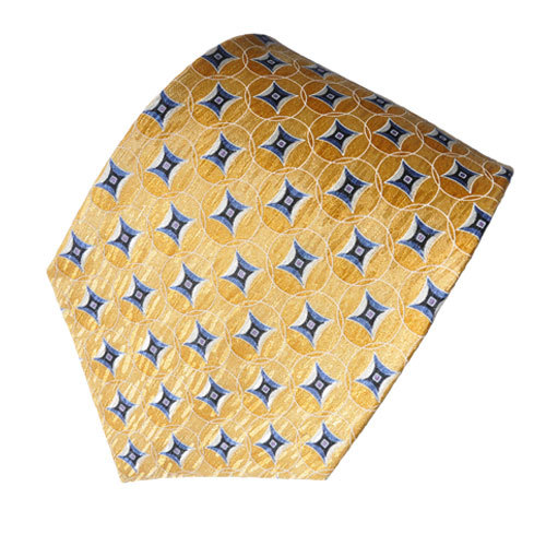 Men's dark navy paisley patterned neck tie