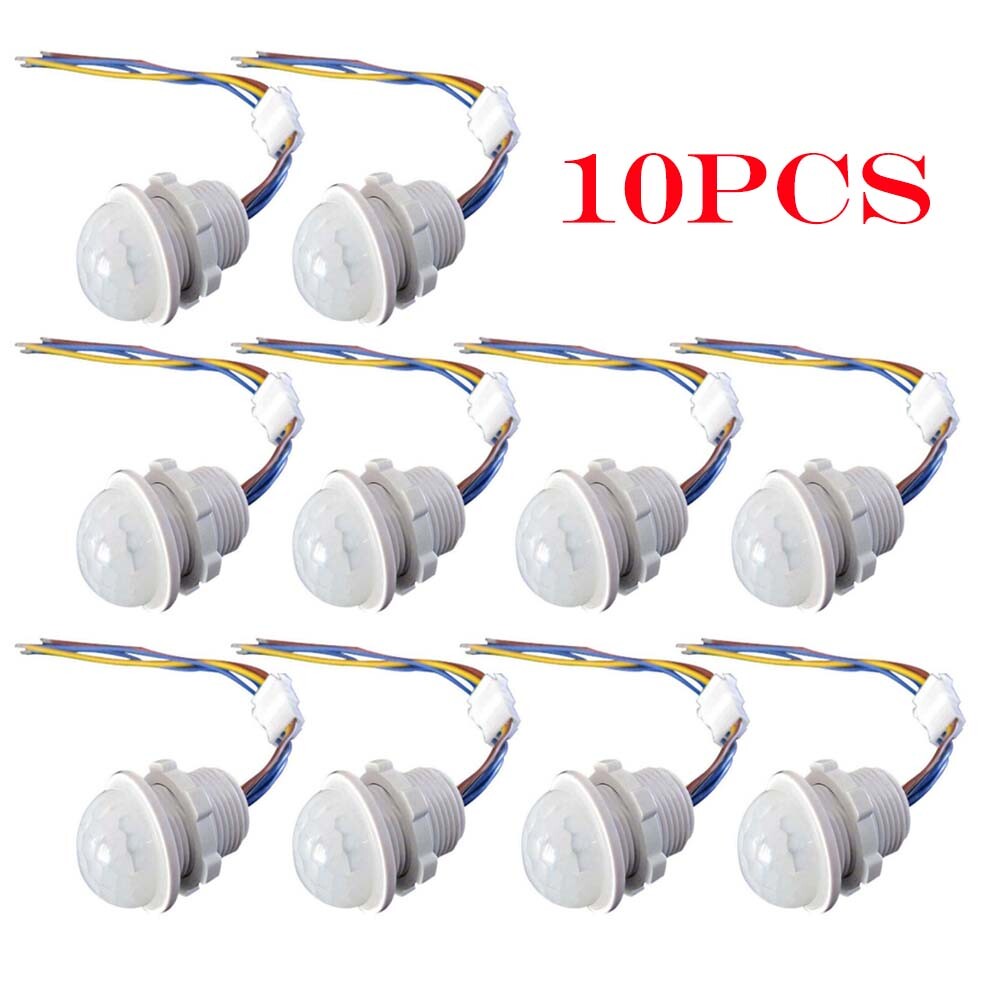 PIR Infrared Motion Sensor Detector Smart Switch 110V Light Lamp Switch Auto 10X