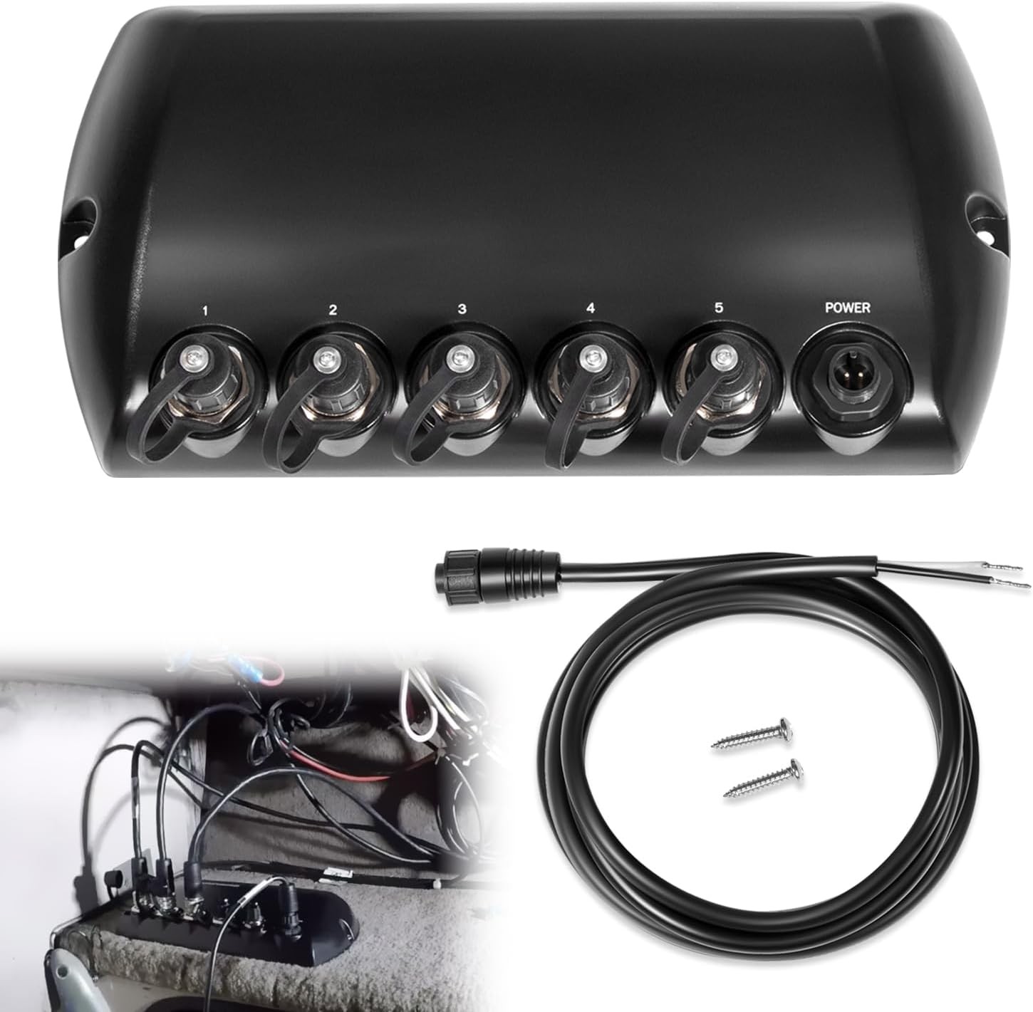 for HELIX 8, 9, 10, 12, 15 models 408450-1 5 Port Ethernet Switch Waterproof