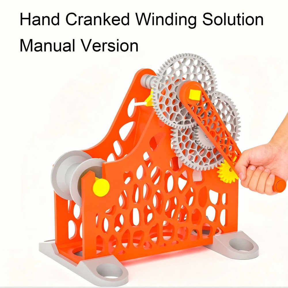 1-3D Printer Filament Respooler Hand Cranked 1kg 3D Printer Spool Rewinder
