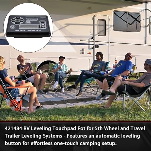 421484 RV Leveling Touchpad Control Panel with Auto-Leveling Button,