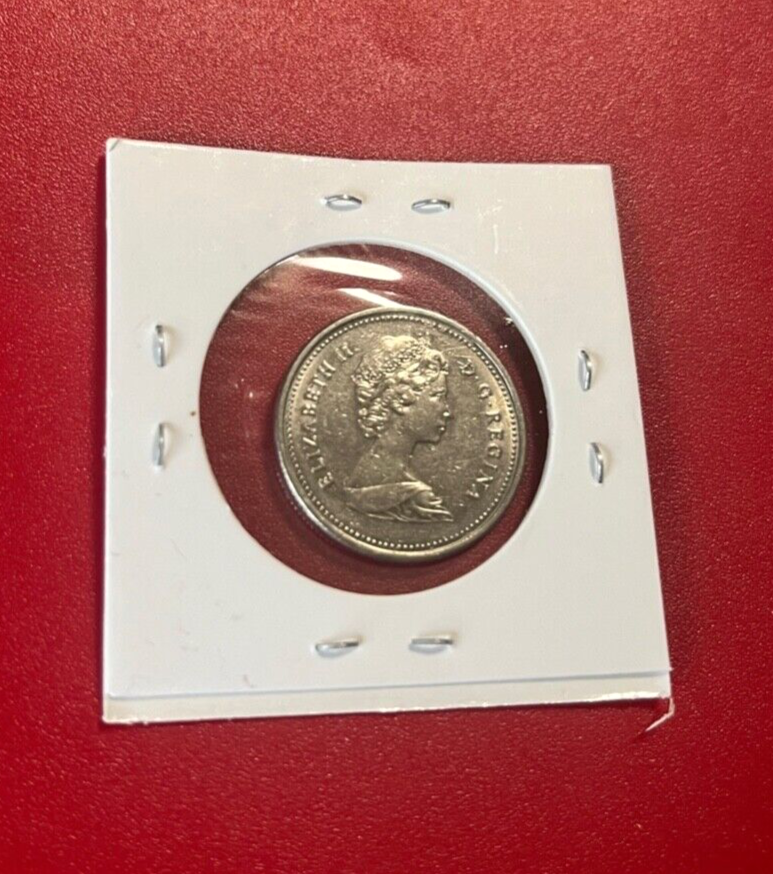 1982 CANADA 25 CENTS COIN - NICE WORLD COIN !!!