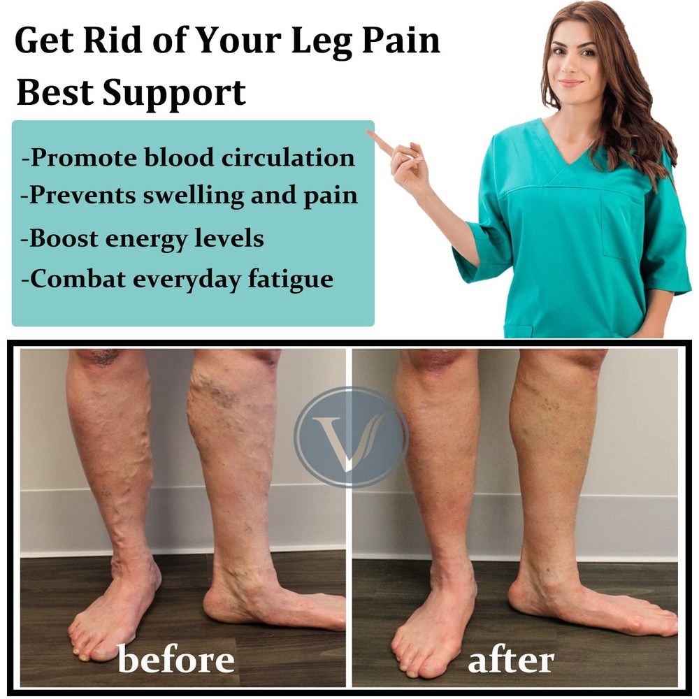 ACTINPUT Copper Compression Socks Men Women Small-Medium, A1 - Black