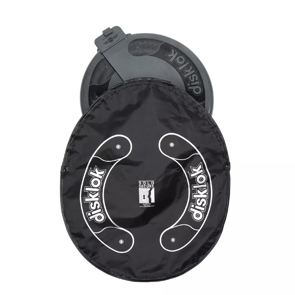 Disklok Small Steering Wheel Lock with Protective Wheel Cover and Storage Bag