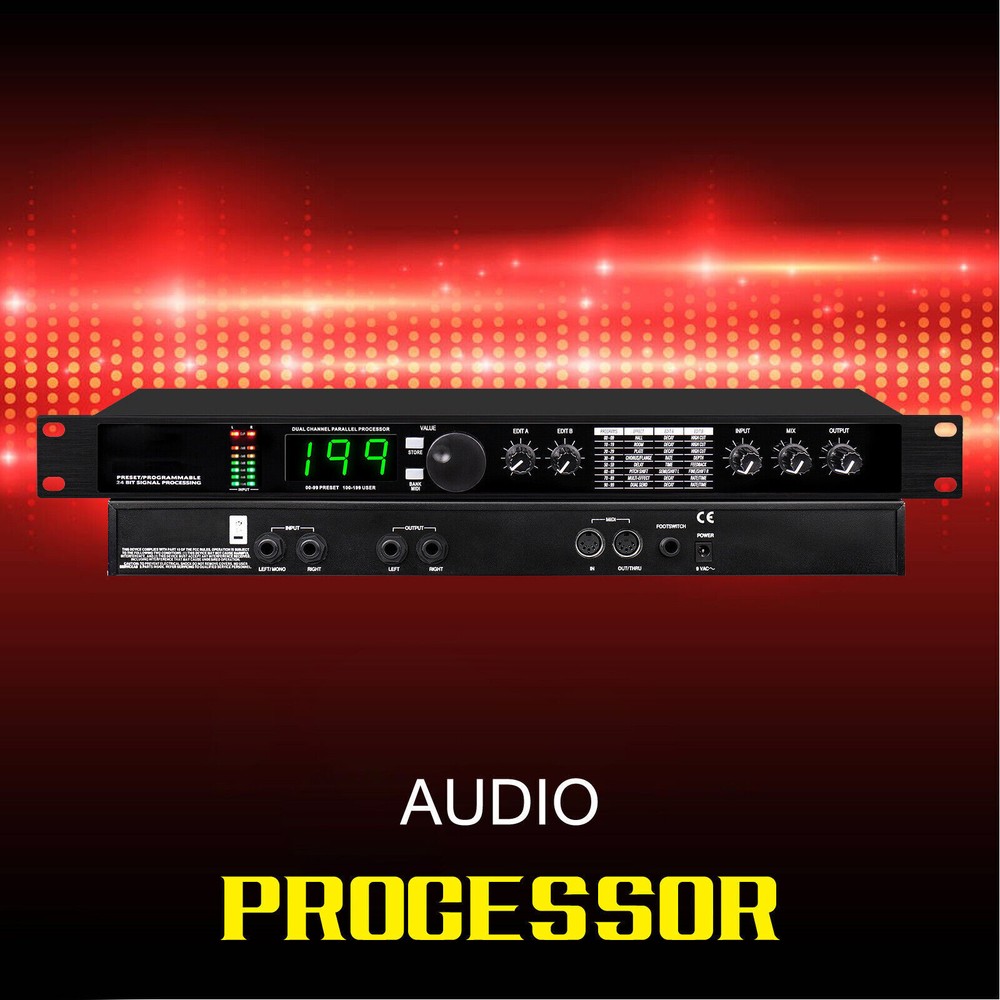 Professional Audio Processor Eequalizer Digital Reverb Effect DSP Processor