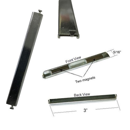 Shower Door Replacement Magnet with Bendable Tabs