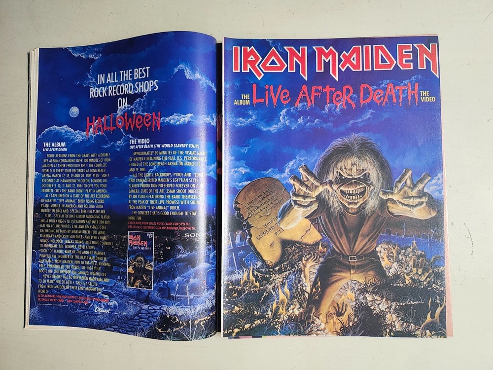 KISS Paul Stanley Hit Parader Vintage December 1985 Motley Crue Dio Iron Maiden