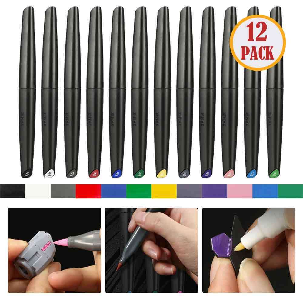DSPIAE Water-based Soft Tip Marker Pen for Gundam Model Hobby DIY Coloring Tools