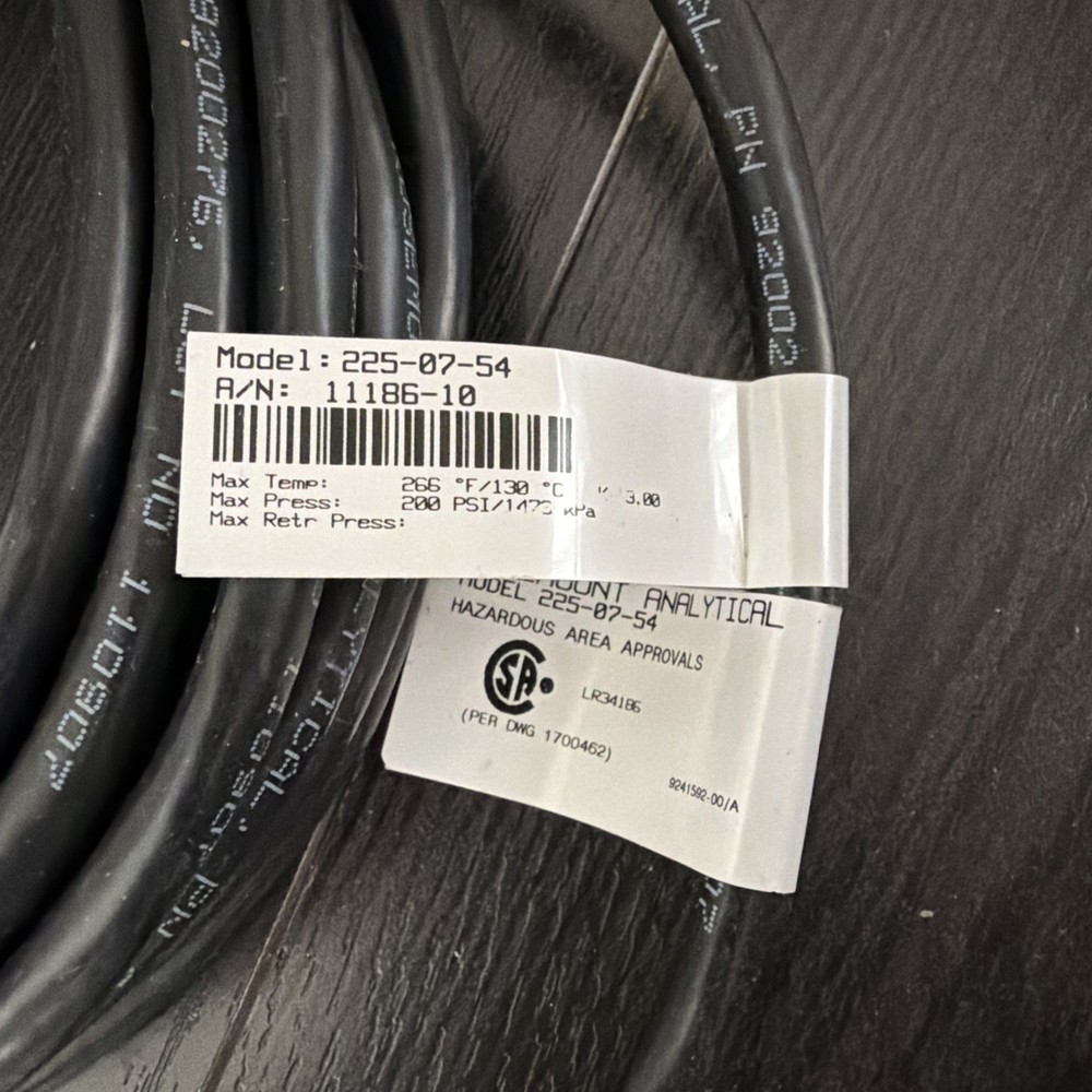 Rosemount 225-07-54 Analytical Toroidal Conductivity Sensor Flanged Base & Cable