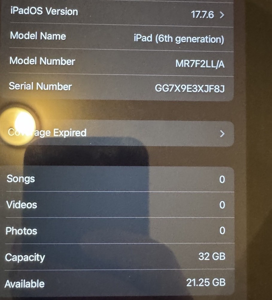 iPad (6th) Gen 32 Gig. Working Used. Space Gray. Solid Kids Tablet.