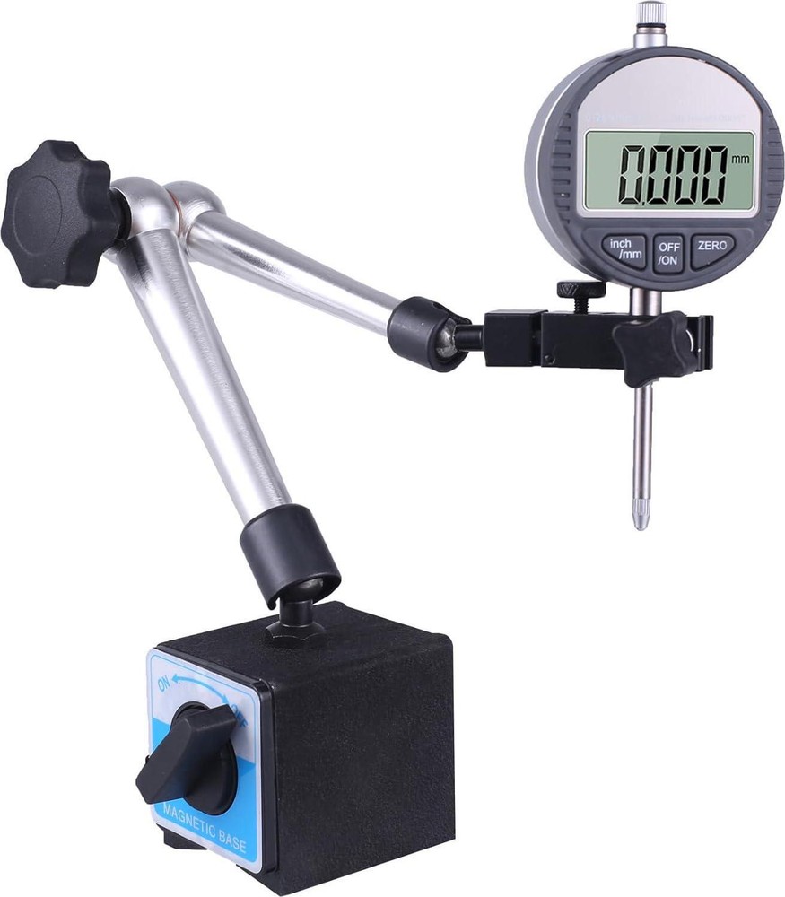Magnetic Base Stand For Digital Dial Indicator, Three Segment, Industrial With
