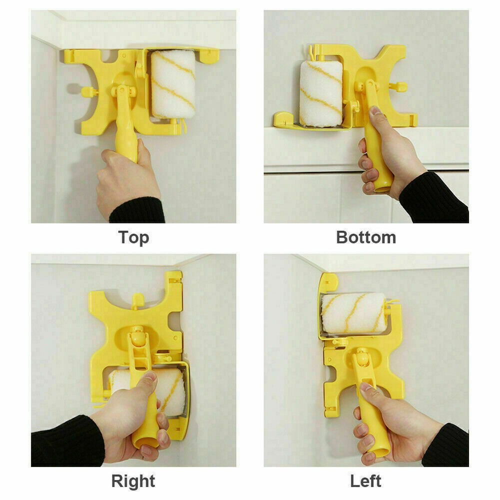 Multifunctional Clean-Cut Paint Edger Roller Brush Safe Tool Wall Corner Ceiling