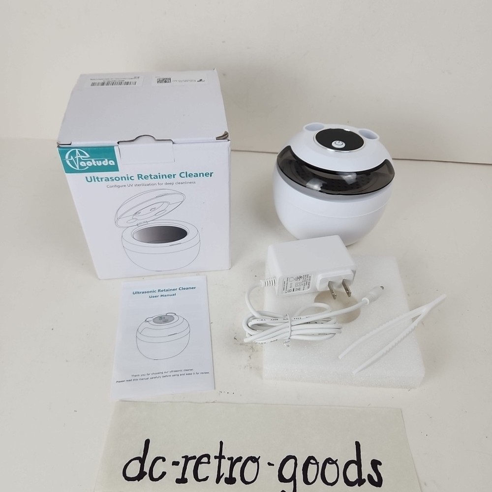 Ultrasonic Retainer Cleaner W/4 Modes Digital Timer for Dentures Guards