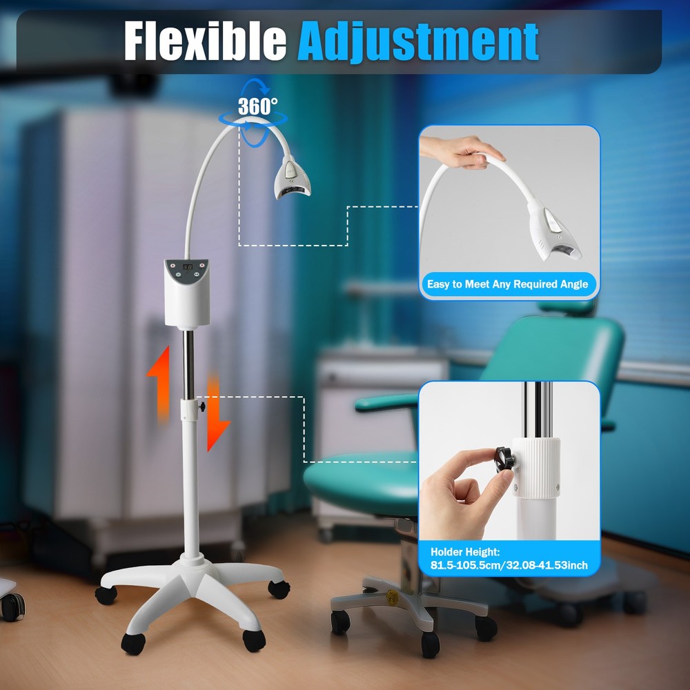 Dental Mobile Teeth Whitening Machine Lamp Bleaching Cold LED Light Accelerator